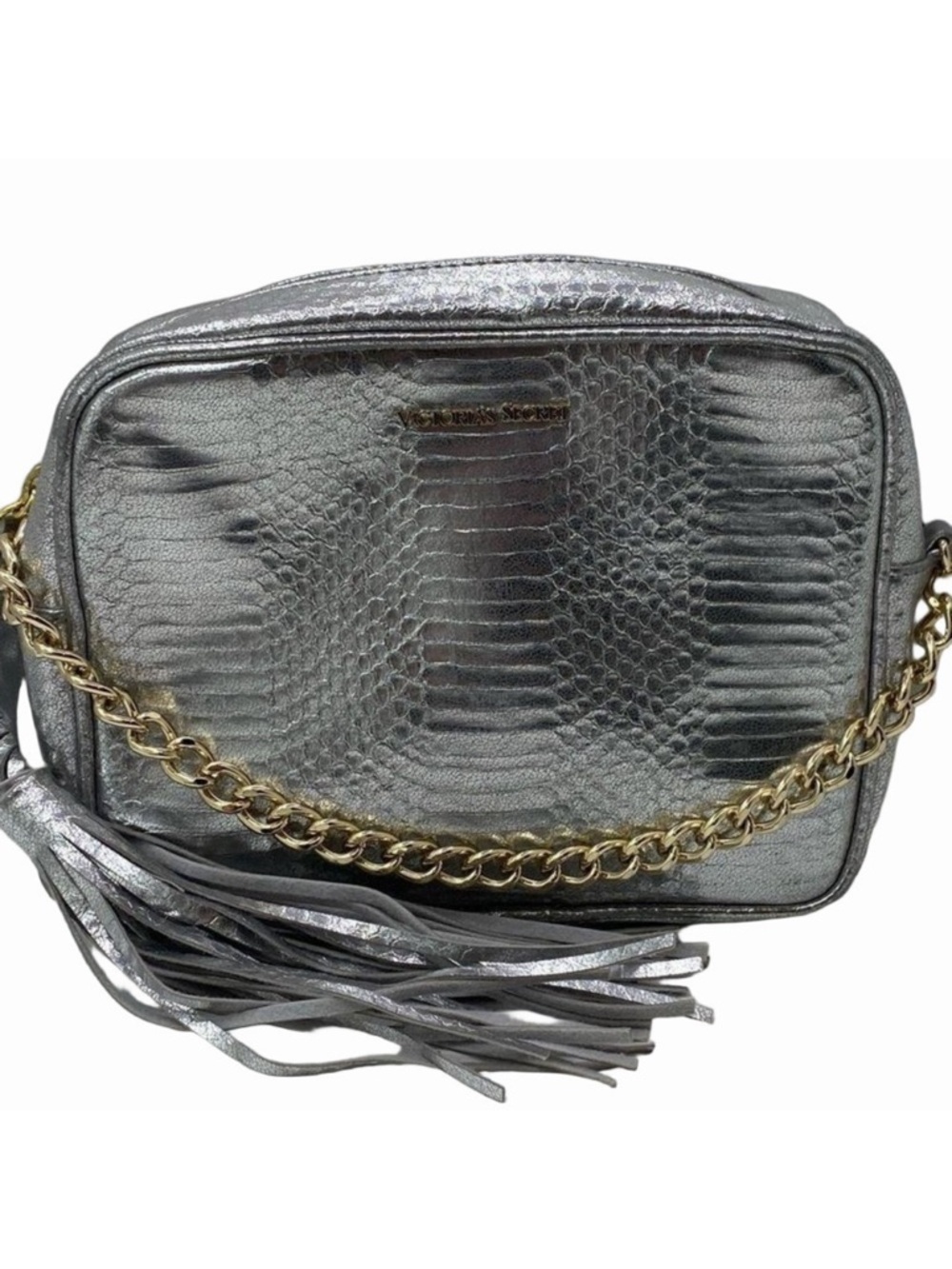 Victoria's Secret Metallic Chain Crossbody Bag